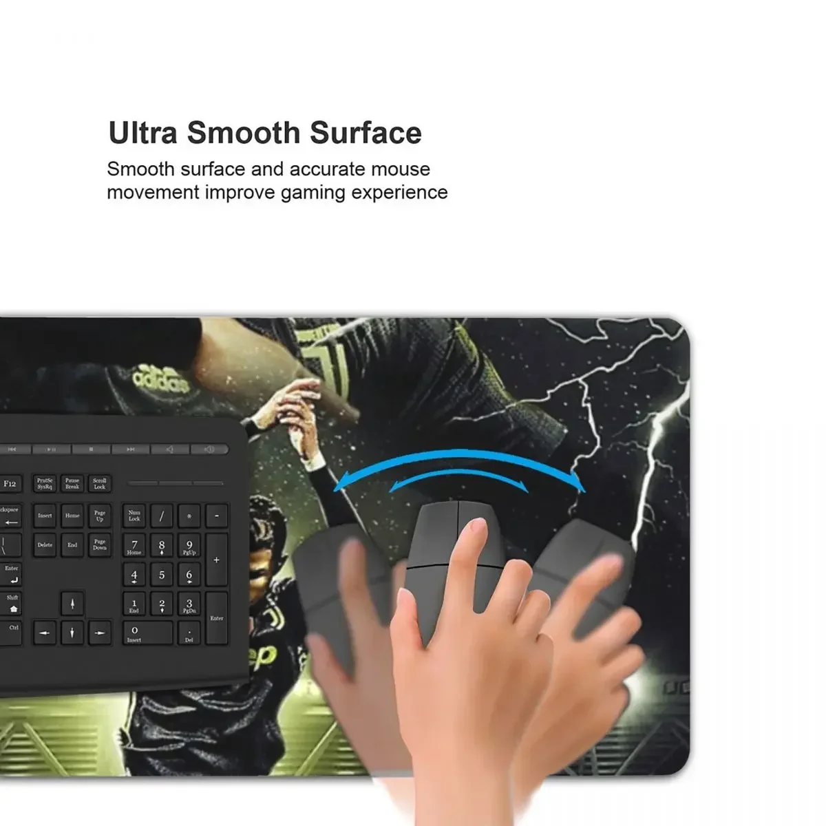 كريستيانو رونالدو Cr7 لوحة ماوس كبيرة لوحة مفاتيح الكمبيوتر ماوس حصيرة ألعاب الكمبيوتر المحمول مكتب حصيرة مكتب الملحقات الجدول الحصير