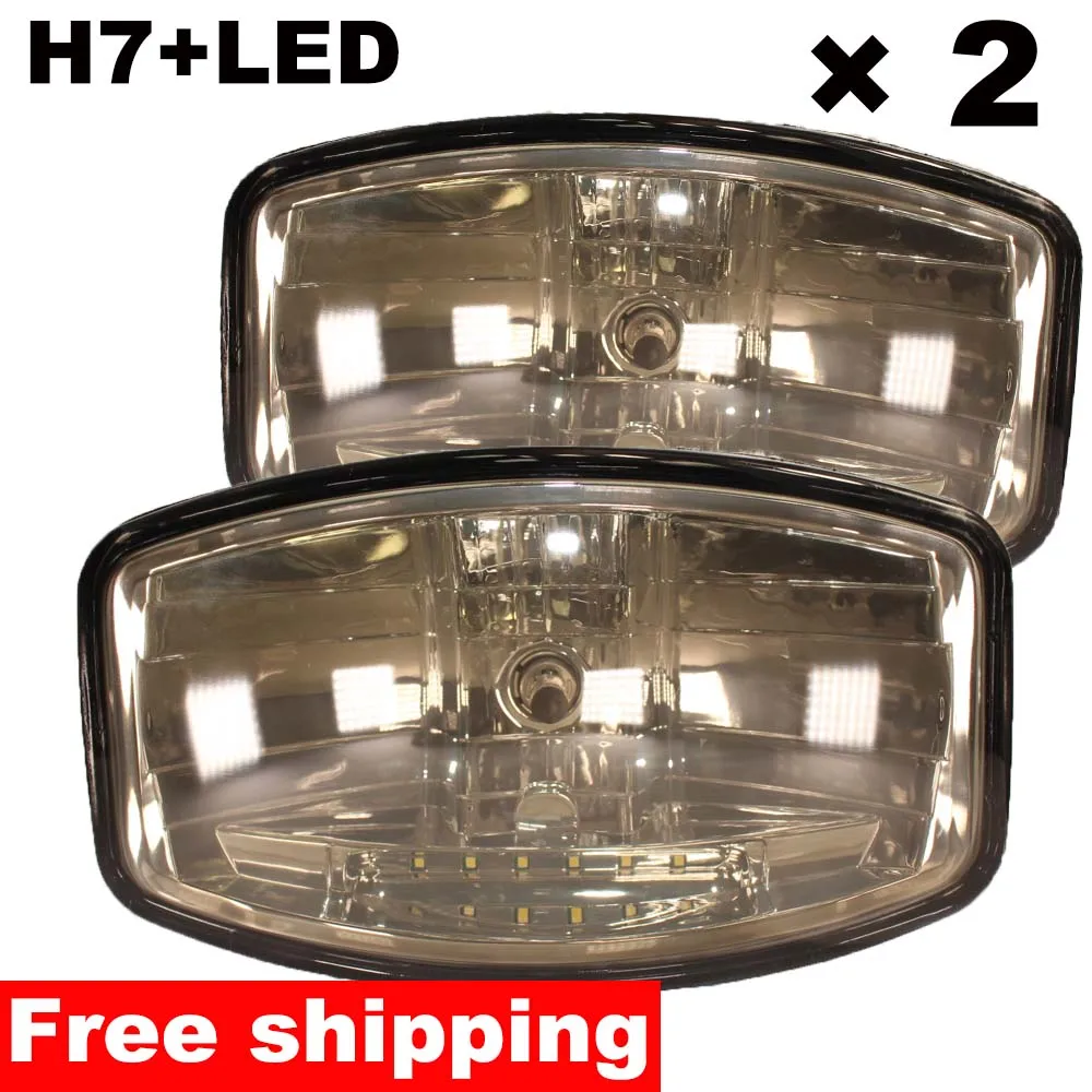 

2x Light Route Halogen Headlight E Brand Bulb H7 12-24V Truck Tractor