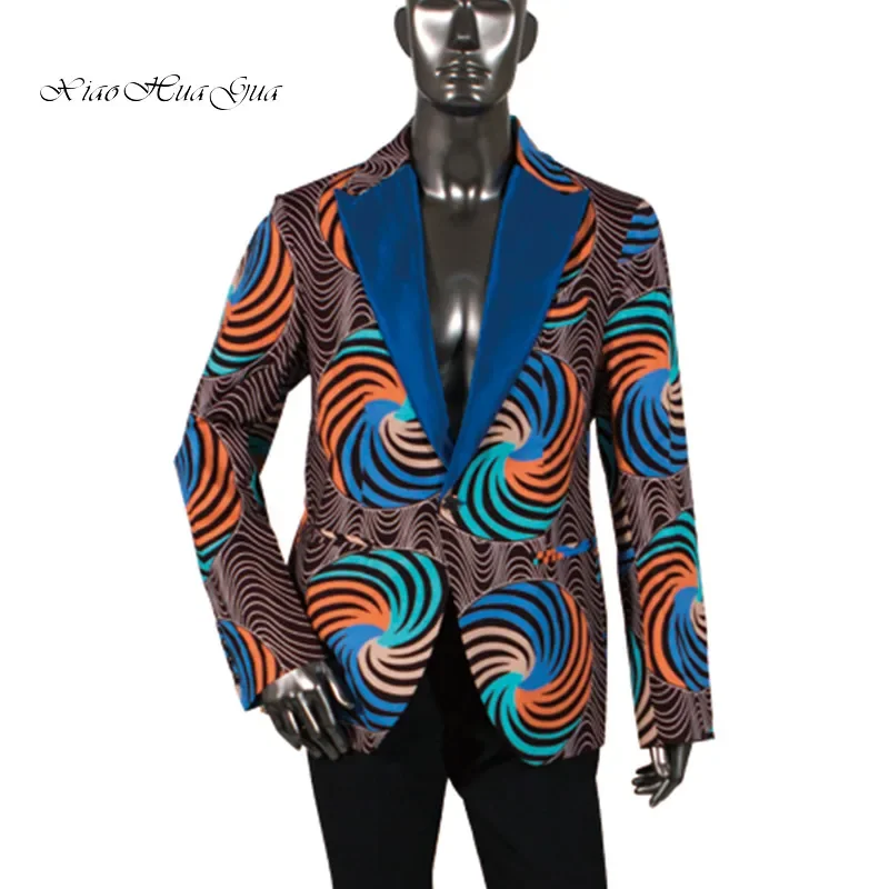 Fashion Men African Style Print Men Suit Jackets Festive Blazers Customized African Man\'s Blazers Africa Men\'s Clothes Wyn878