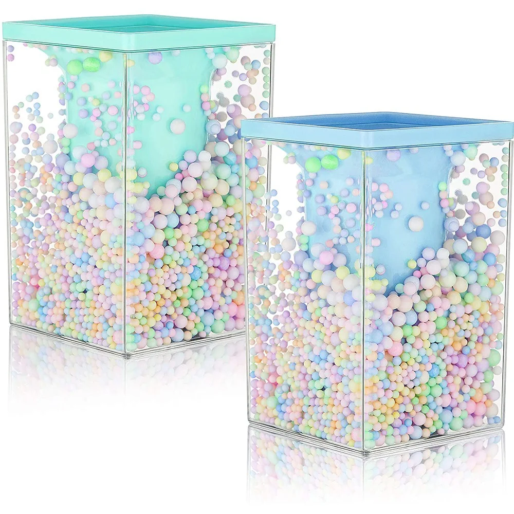 Многофункциональный настольный органайзер для ручек, 2 шт., канцелярские принадлежности, держатель для кистей для макияжа с цветным пузырьковым шариком