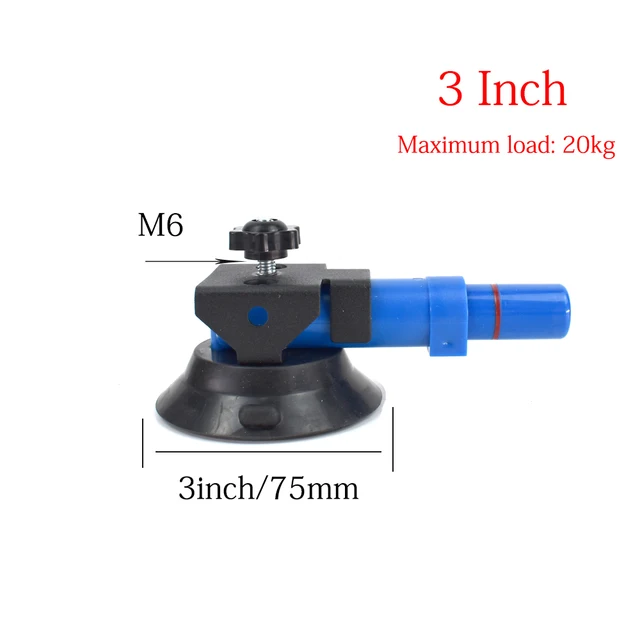 6 Inch M6 Suction Cups Pump Active Vacuum Lifter With Concave Plate For Flat Curved Surface 2