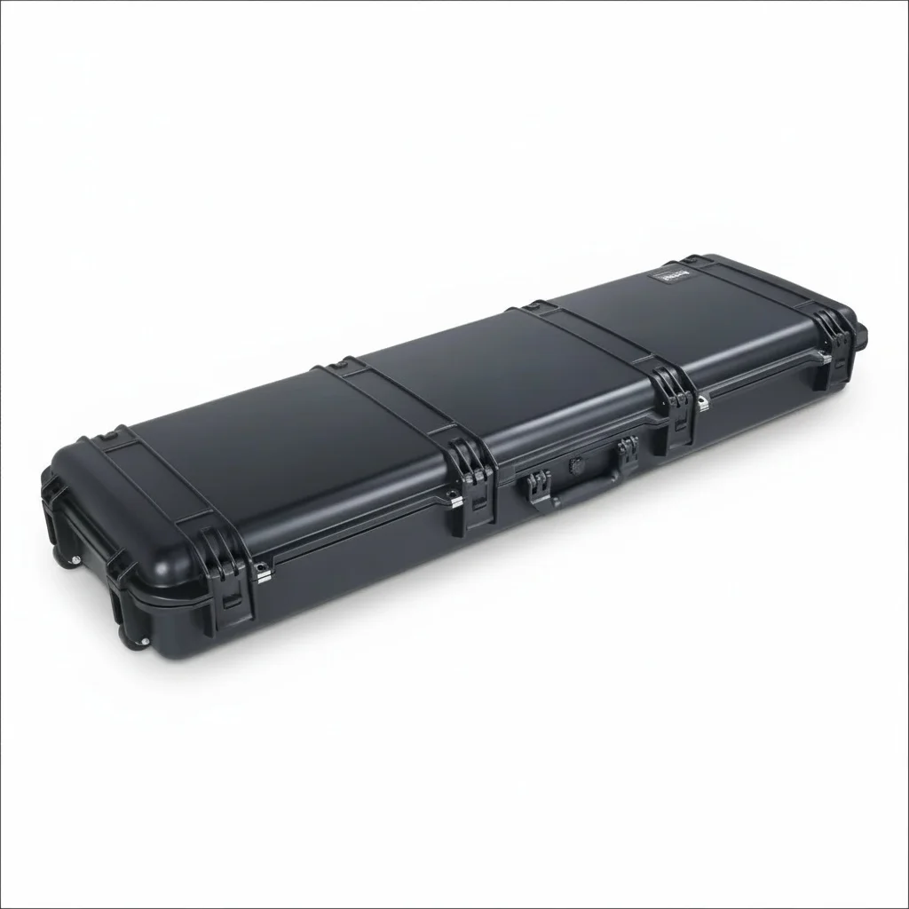 Hard Plastic Trolley Case, 1355x420x185mm Engineering PP, IP67 Waterproof Equipment Case, Shockproof Protective Instrument Case