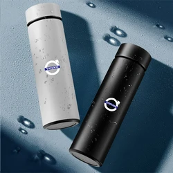 Car Stainless Steel Smart Thermometer Cup LED Temperature Display Thermos Bottle For Volvo Rdesign XC60 XC90 V40 V50 V60 AWD S60