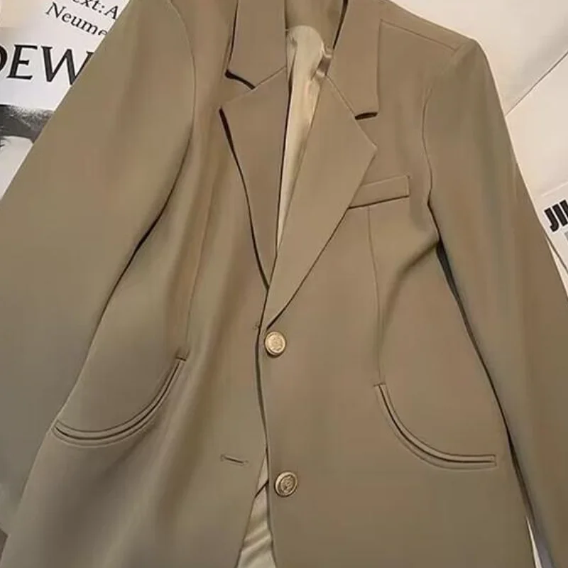 Kawaii فتاة الموضة مثير الربيع والخريف منتصف طول دعوى سترة طويلة الأكمام معطف طالب الكرتون ملابس نسائية عادية البدلة #1