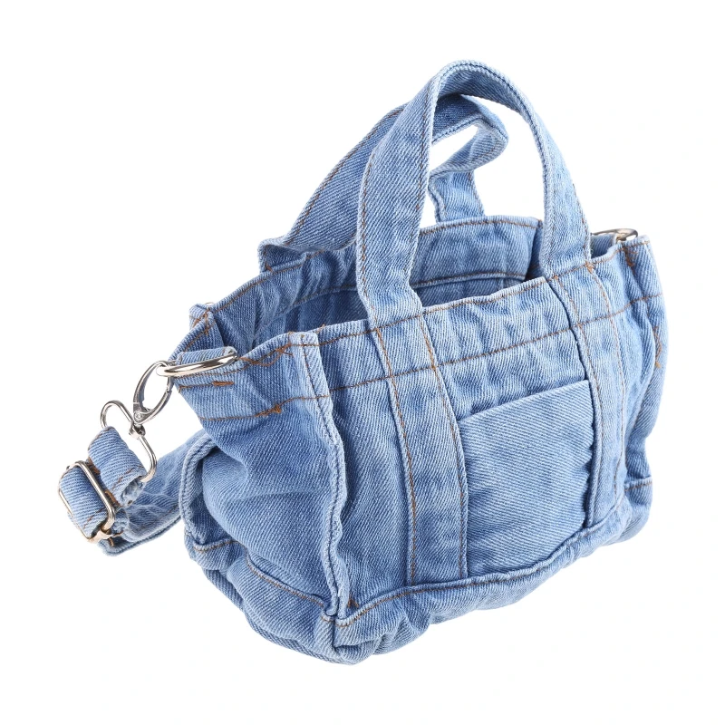 Borsa da donna in denim Borsa a tracolla da donna Borsa a tracolla Tote Messenger Borsa a tracolla E74B