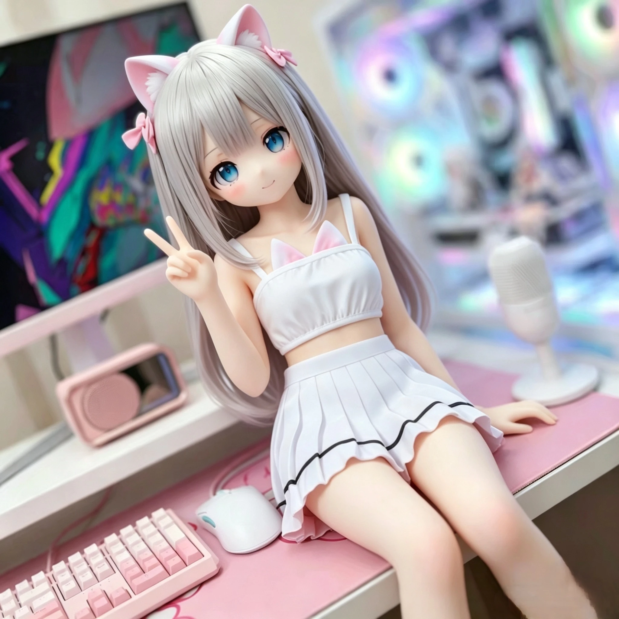 85-センチメートルベビー服-bjd-人形服-jk-制服ショートスカートプリーツスカートアニメーションシリコーンベビー服セット