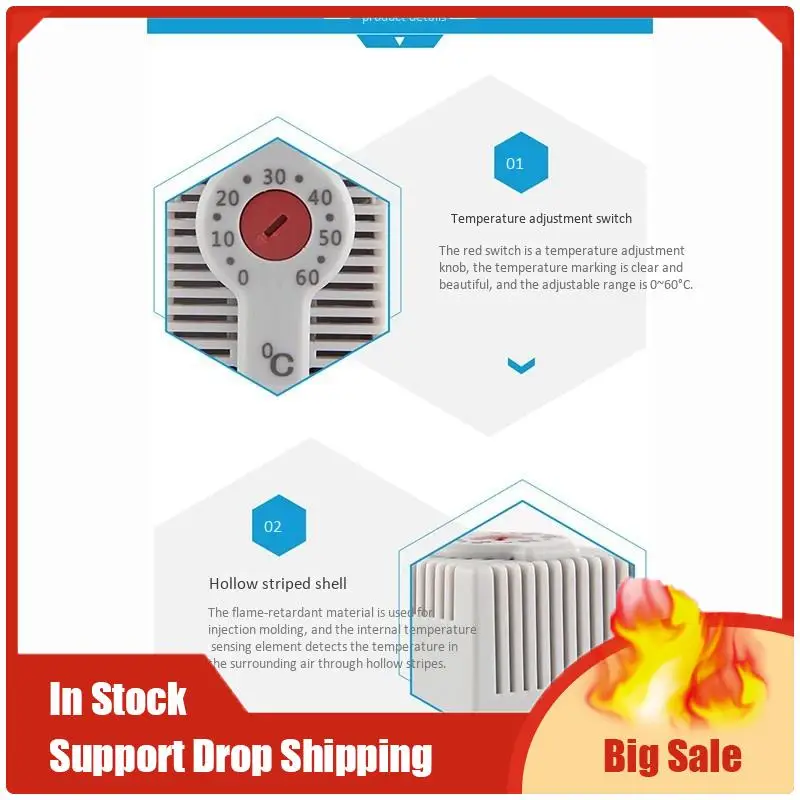 Лучшие предложения KTO011 Нормально закрытый NC Регулируемый механический регулятор температуры Шкафный термостат Din-рейка, для использования нагрева