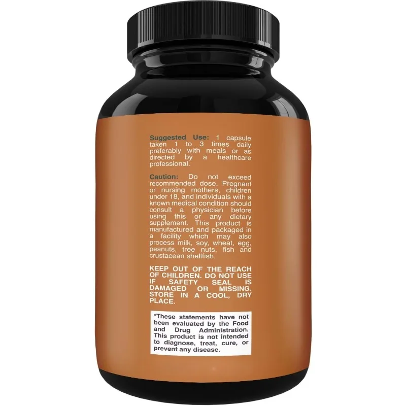 Cow Colostrum Capsules Containing Immunoglobulin for Intestinal, Joint, Immune, and Bone Health Support -60 Capsules