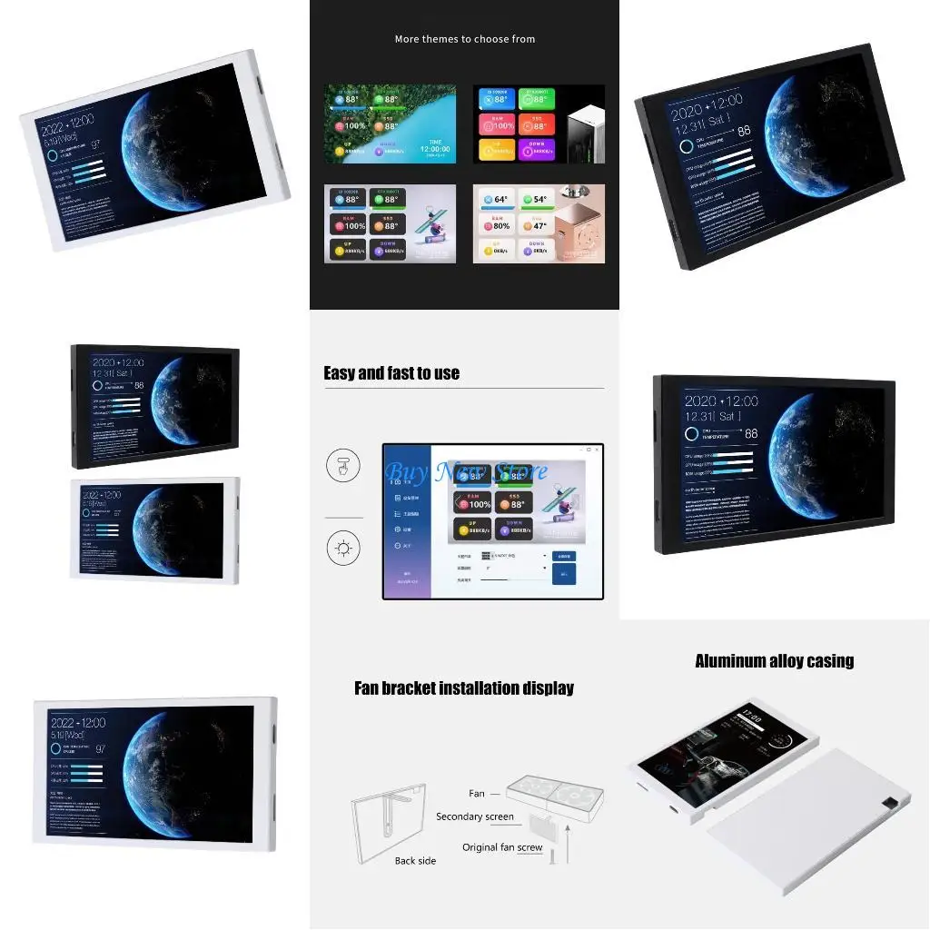 

20CE Aluminum PC Case Screen Clear Visualization Tool With Customizable Themes