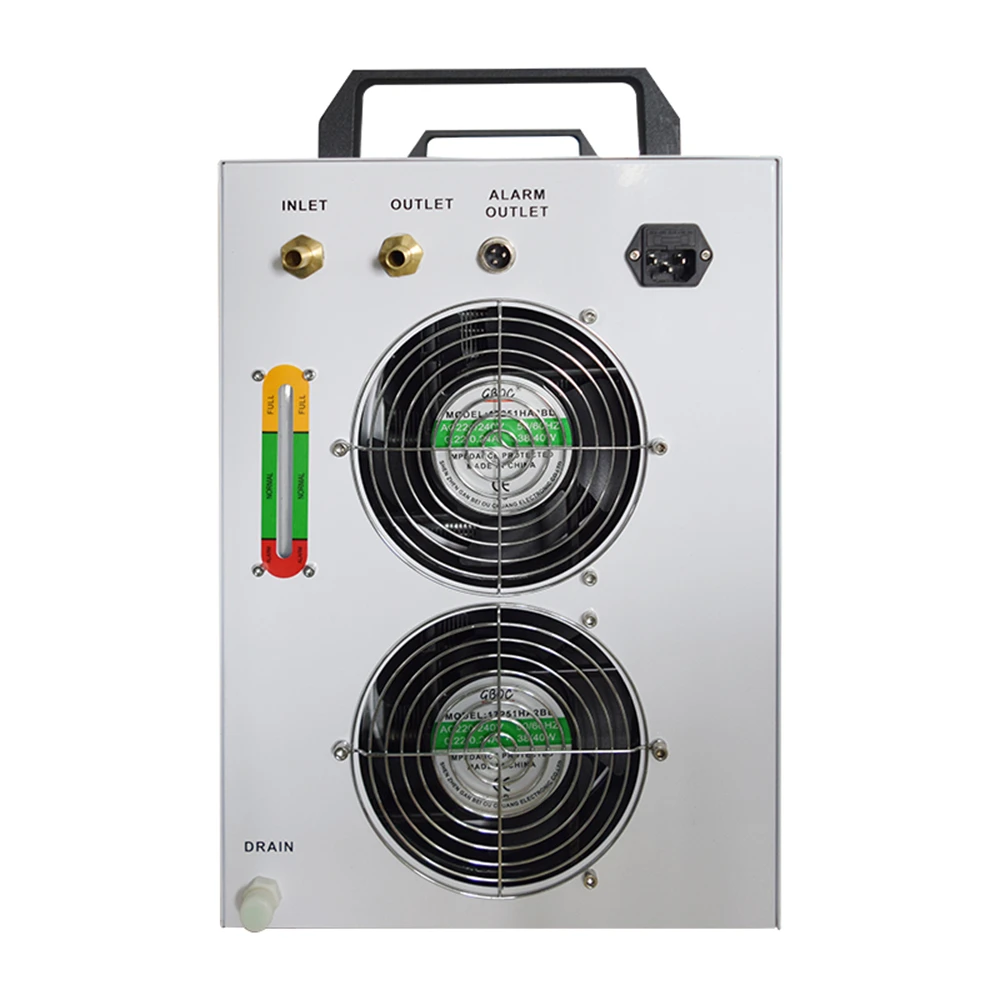 เครื่องทําความเย็นอุตสาหกรรม CW5200 ราคาโรงงานอดีตหลอดเลเซอร์ Co2 เครื่องทําความเย็นขนาดเล็ก CW5200