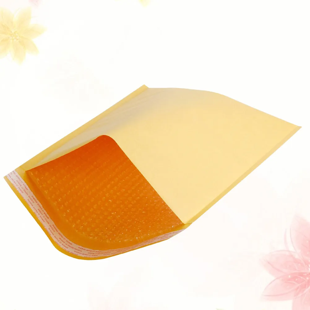 100Pcs Bubble Bags Kraft Paper Padded Self Sealing Mailing Envelopes Lightweight Waterproof Shockproof for Office Home School