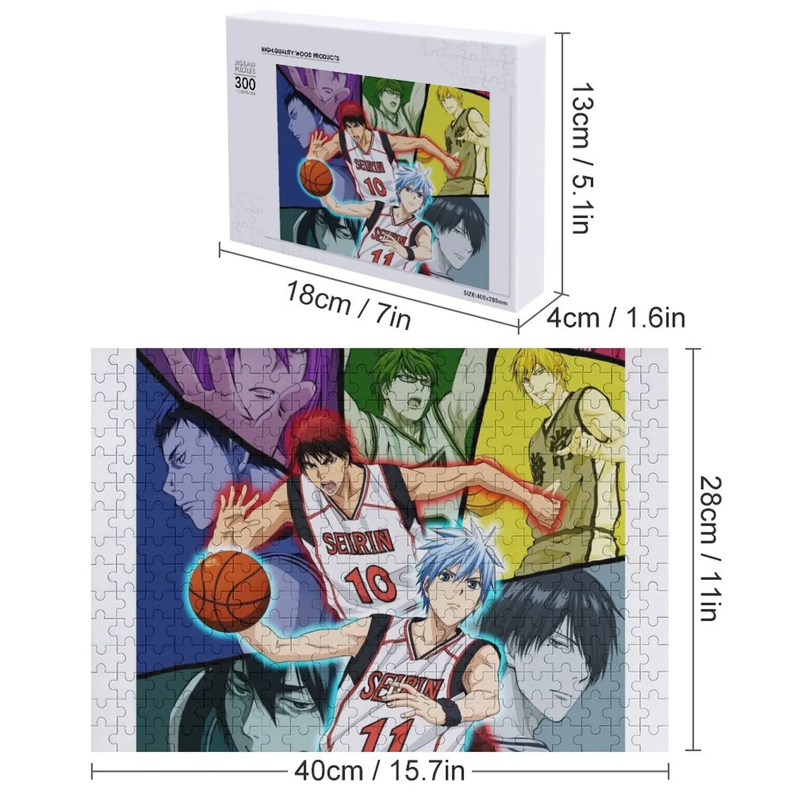 คุโรโกะและทีมจิ๊กซอว์เกมปริศนาสัตว์ไม้สำหรับเด็ก