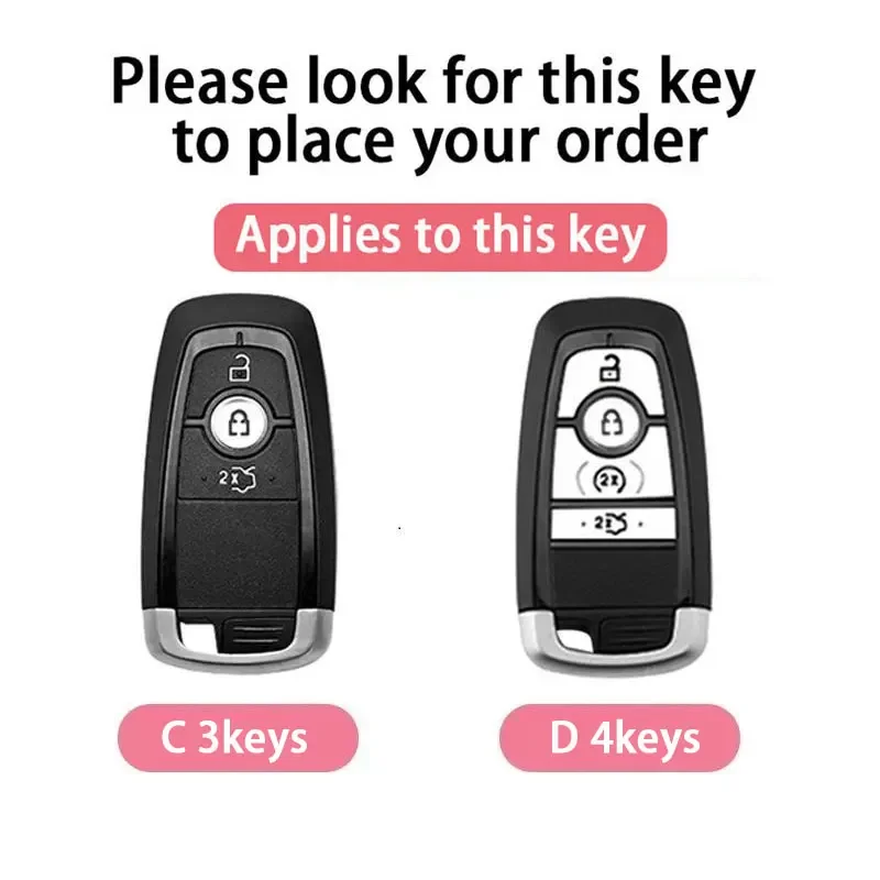 Suitable for Ford Mondeo Keycase Focus Edge Escort Escape Explorer Mustang Bronco Keycover Keyshell Keychain