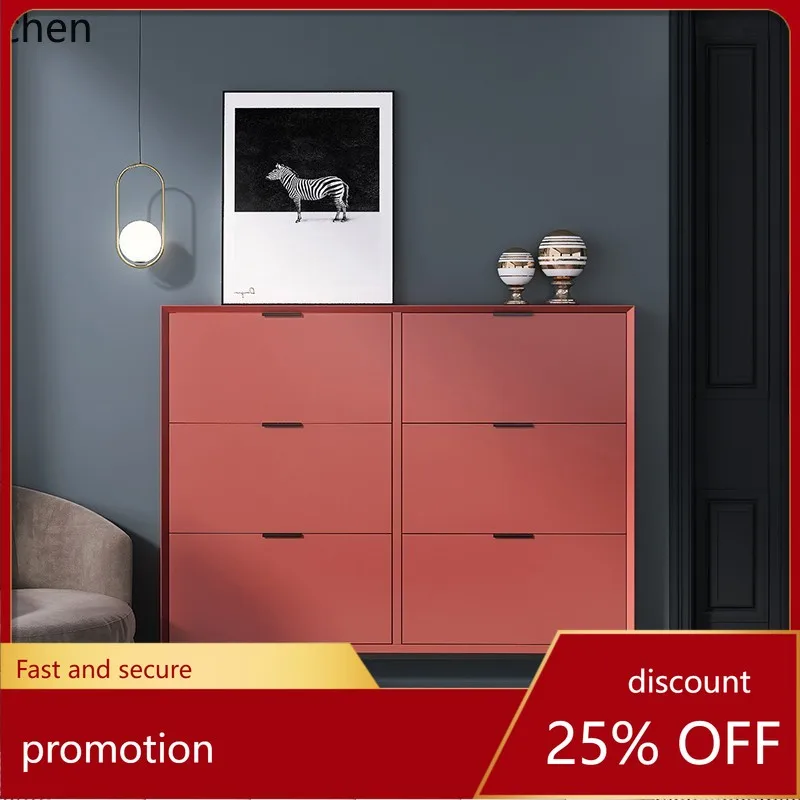 

ZML Shoe Cabinet for Home Entrance, Large Capacity Flip Storage Cabinet for Small Apartments, Entryway Cabinet