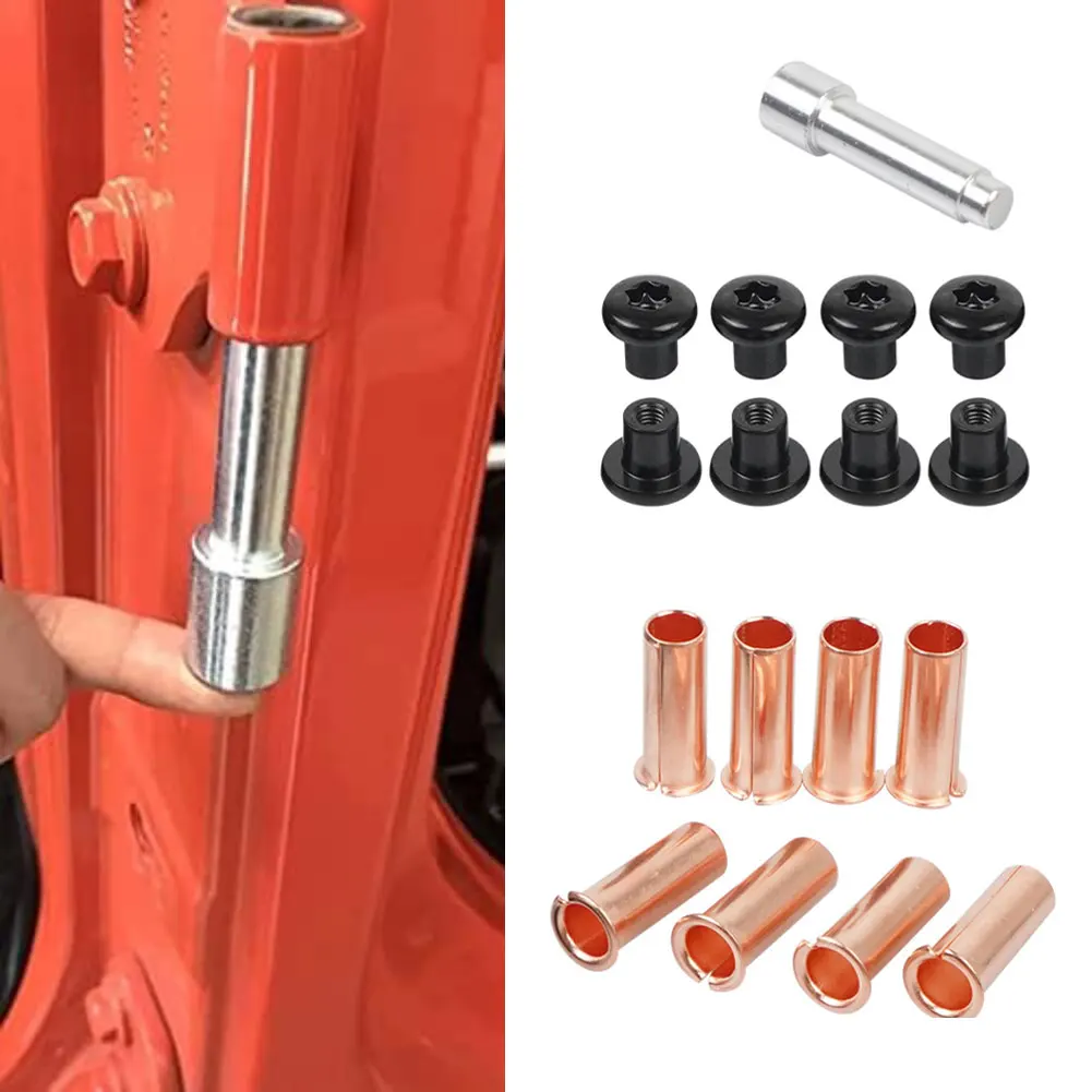 Bushing Removal Kit Door Bushing Tool Stainless Steel Sleeve Engineering Plastic Insert Black Off-road Driving