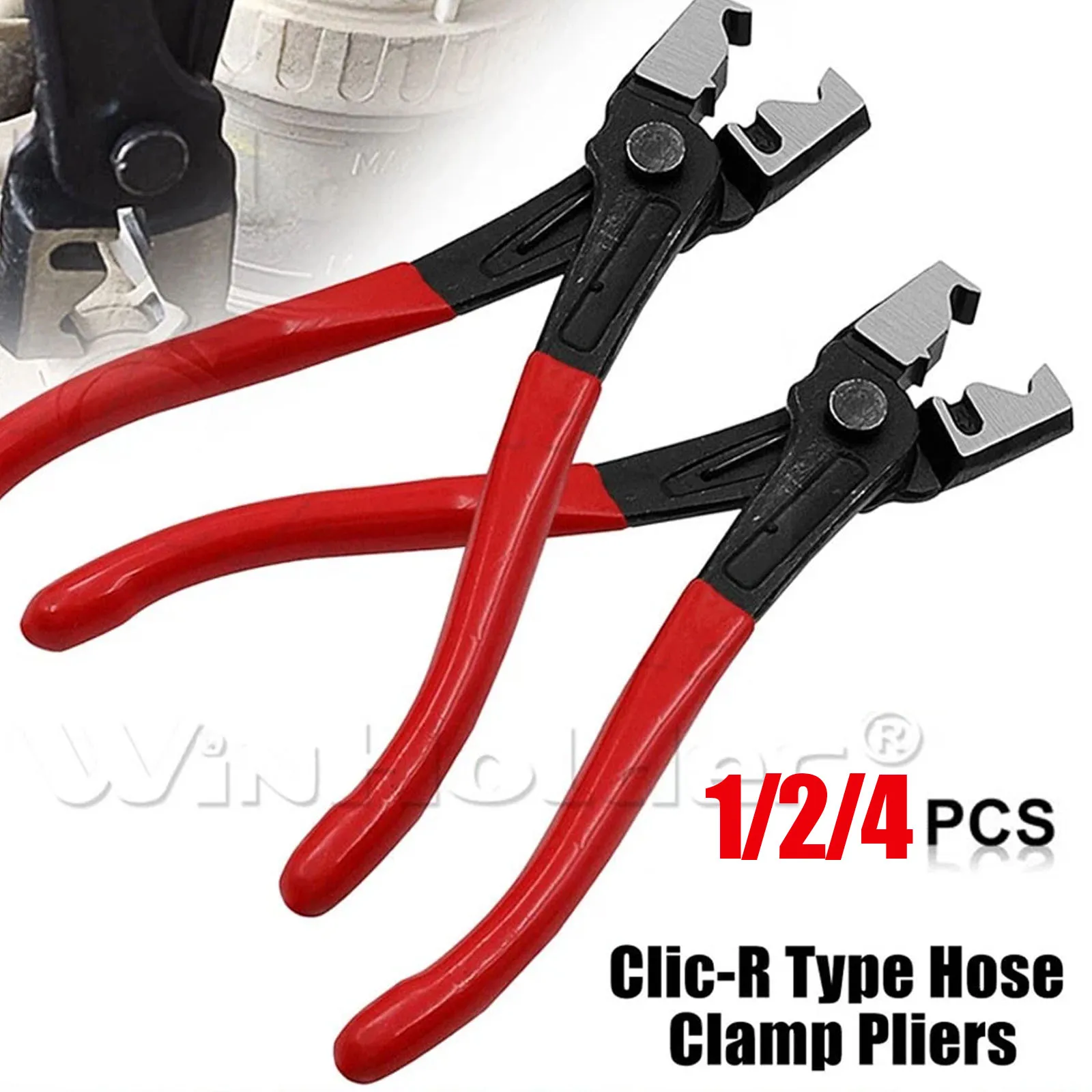 

1/2/4Pcs Vise Car Hose Oil Hose Crimping Plier Repair Tool R Type Hand-held Tools Water Pipe Clamp Collar Hose Clip Clamp Pliers
