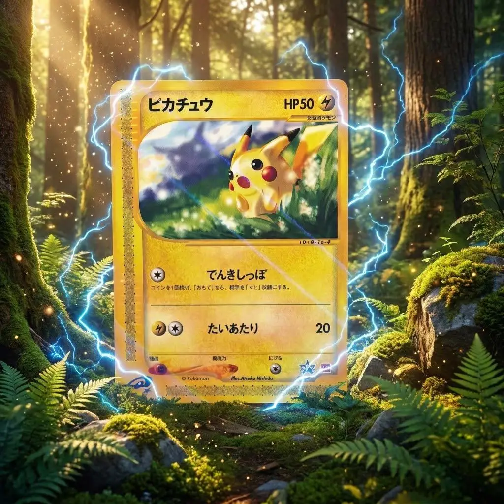 DIY PTCG Rating Card 2002 POKEMON JAPANESE PIKACHU McDONALD'S PROMO 10points Hobby Anime Game Collection Card Toy