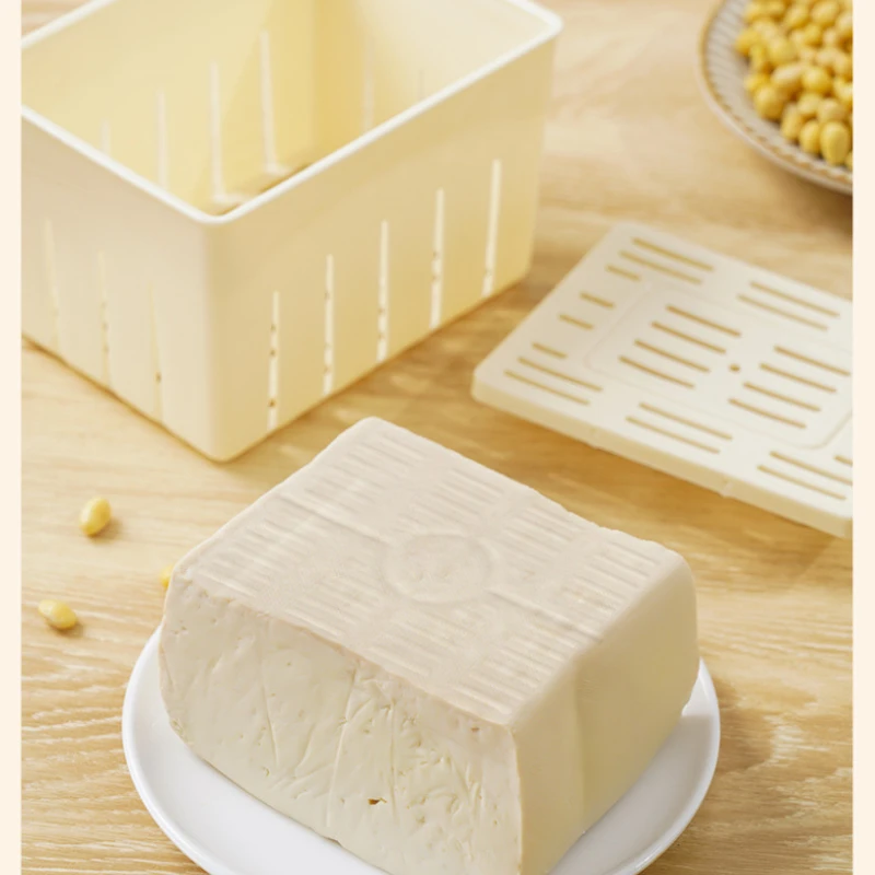 DIY Forma do tofu Zestaw narzędzi kuchennych Gadżety kuchenne Domowa plastikowa forma do wyciskania tofu Twaróg sojowy Forma do robienia tofu