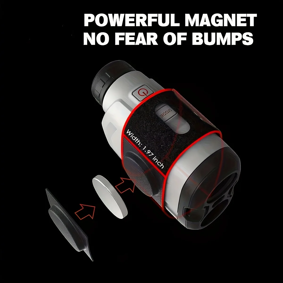 1 قطعة حزام مغناطيسي لجهاز تحديد المدى للجولف، حامل حزام مغناطيسي قابل للتعديل لعربة الجولف مع مغناطيس قوي، S #2