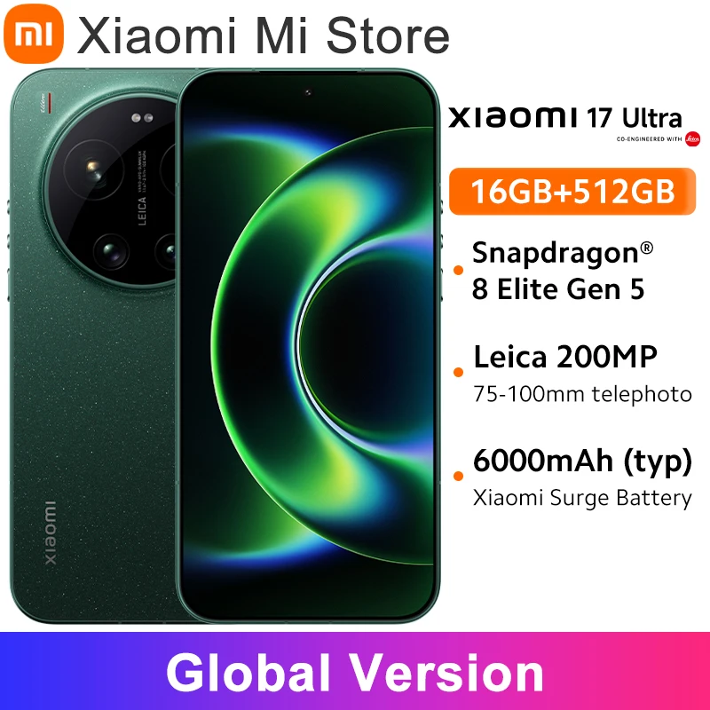Global Version Xiaomi 17 Ultra Snapdragon® 8 Elite Gen 5 Mobile
