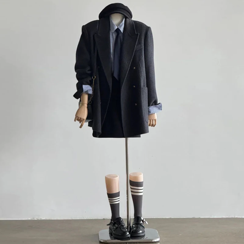 

Women's 2025 Early Autumn New Korean Version Commute Thiened Long Sve E12660