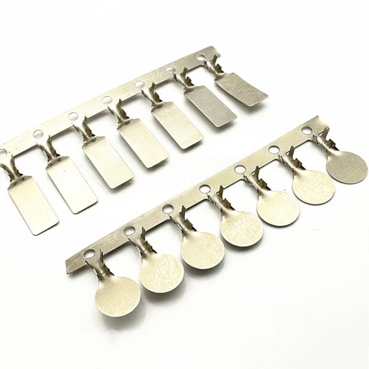 

100PCS Stamping terminal round nickel sheet 18650Battery bump welding clip
