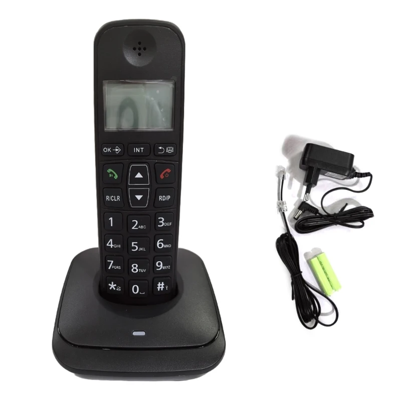 D1007 Telephone Low Radiation Digital Wireless Phone with LCD Display Stable Reduce Interferences