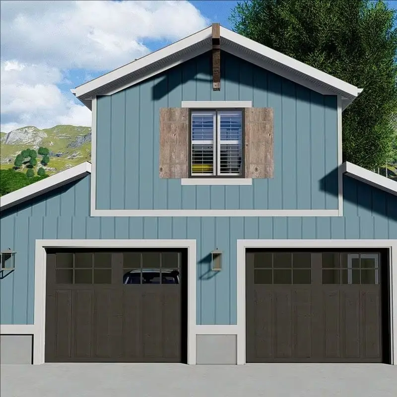 Modern Luxury Two-Story Prefab House Fast Install Steel Structure Customized for Hotels and Residential Villas