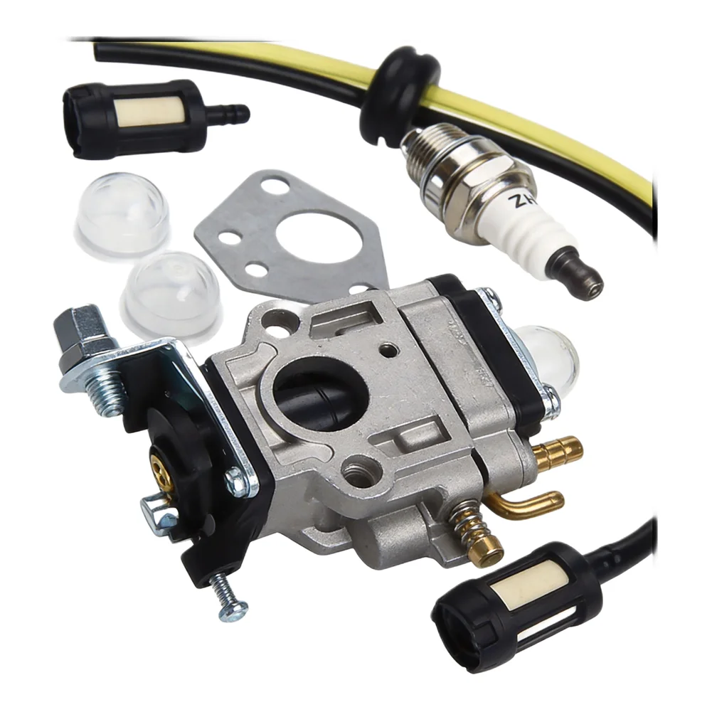 Carburetor Kit for Florabest FBS 43 A1 FBK 4 B2 4in1 For Parkside PBK 4 A1 For PBS 2 A1 with Full Accessory Set