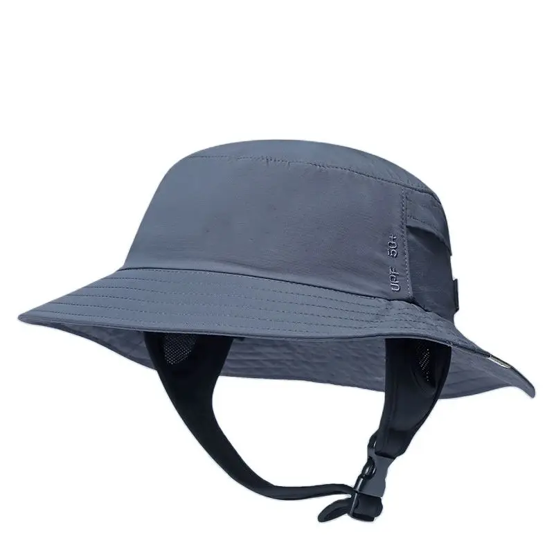 Summer Beach Surfing Hat Men Women Bucket Hat Breathable Shade Waterproof Seaside Wide-brimmed Hat Quick-drying Sunscreen Cap