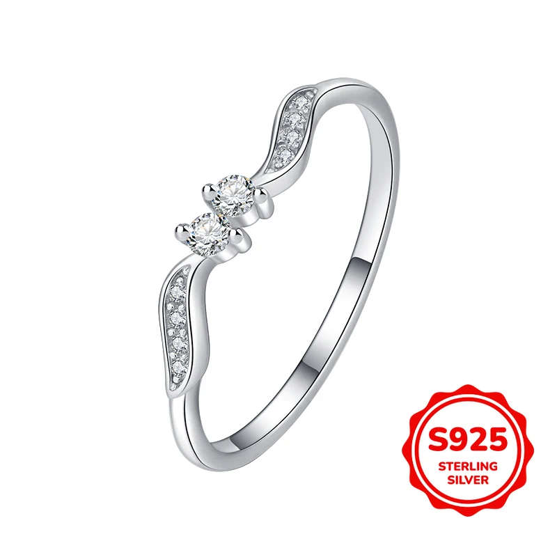 

Simple and Personalized Authentic S925 Silver Commuter Versatile Women's Ring Ring