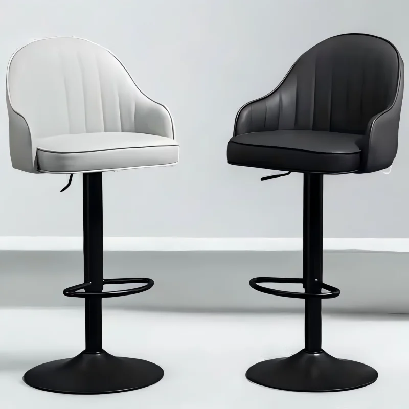 

Modern Simple Commercial & Home Use Bar Chair High Swivel Stool for Dining Lift Island Front Desk Living Room Bar