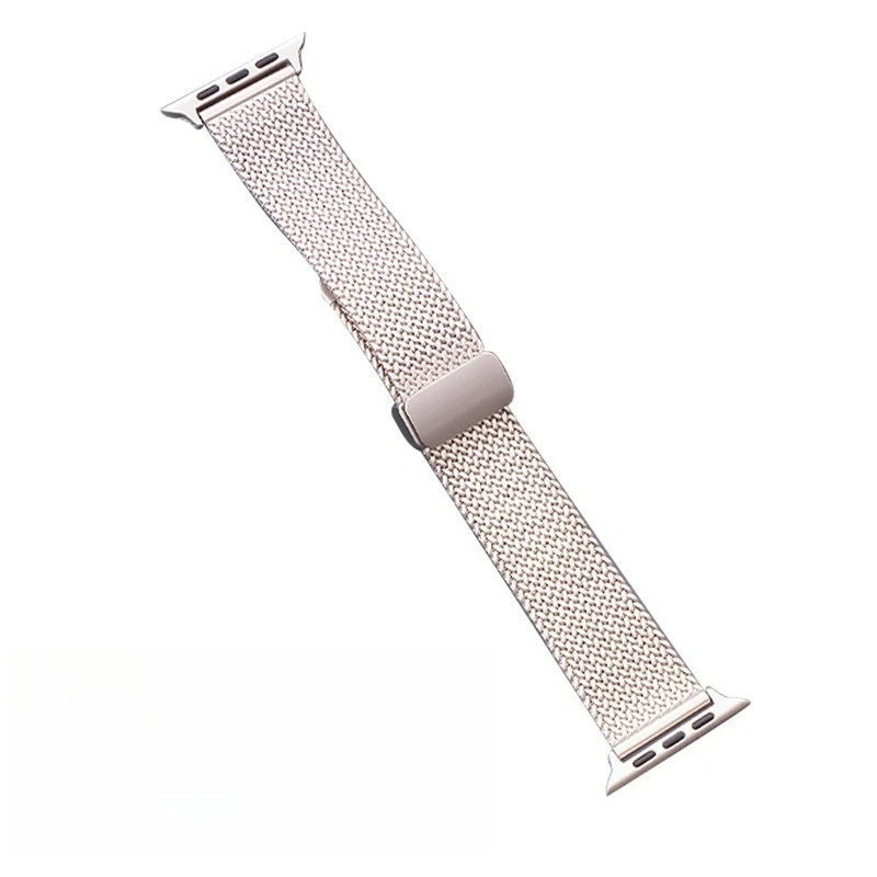 

Apple Watch with iwatch stainless steel metal wheat ear herringbone mesh magnetic suction buckle small waist women's strap