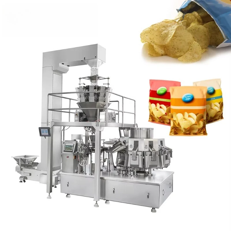 Customized Fully Automatic Multifunctional Filling Packaging Machines Vertical Rice Grain Nut Popcorn Potato Packing Machine