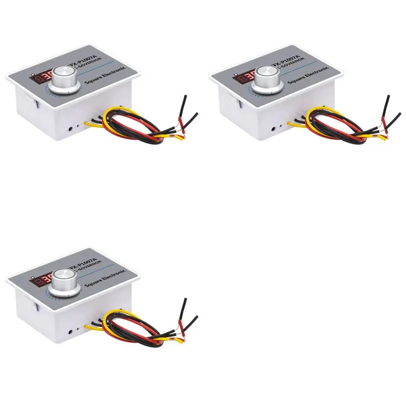 

A93E-3X ZFX-P1007A Digital Display Speed Controller Waterproof Stepless Speed Regulator Governor 500W AC 220V Control Switch