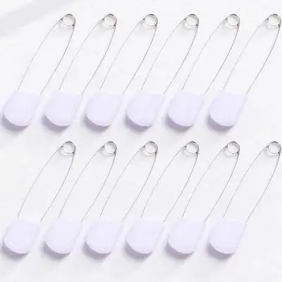 

50pcs Diaper Safety Brooch Multifunctional Clothing For Baby Diaper Fastener Kids Brooch Alloy Safety Pin Craft Use Clothes Pin