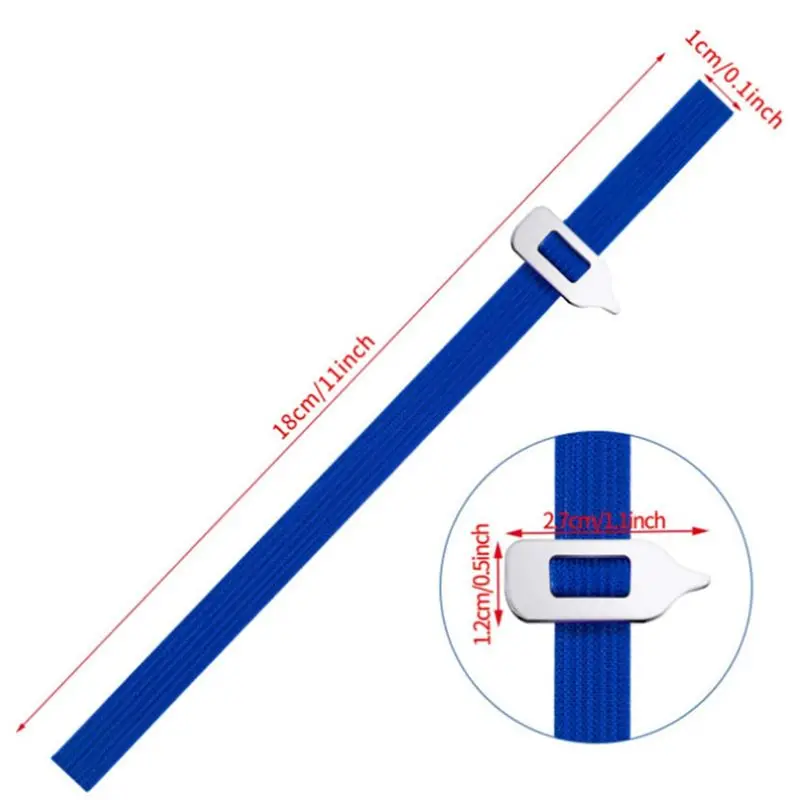 AA83 Cintura elastica Segnalibro Clip per libro retrattile Puntatore a fascia elastica Segnalibro da lettura Forniture di cancelleria