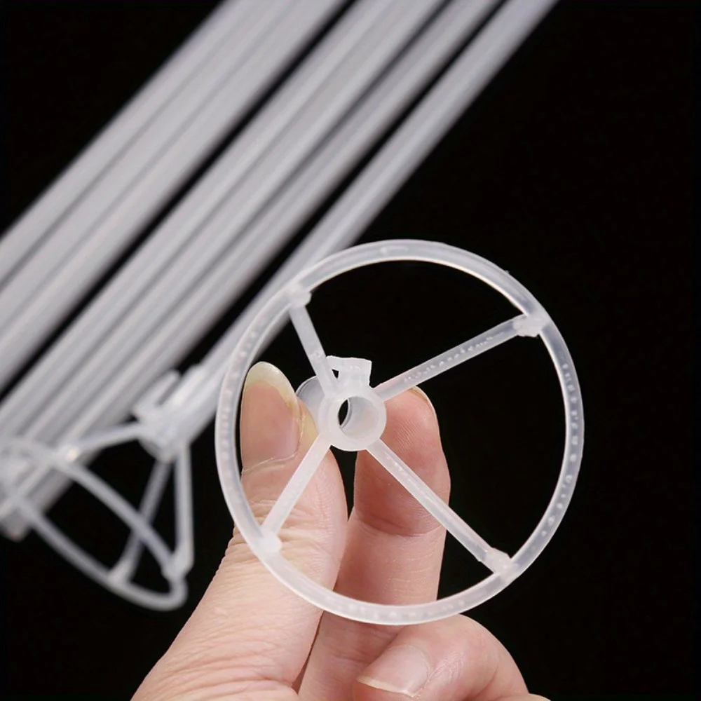 20pcs 27.56'' Clear Bobo Balloon Stick Holders with Cup Tops - Perfect for DIY Arch Kits, Party & Event Decorations view 5
