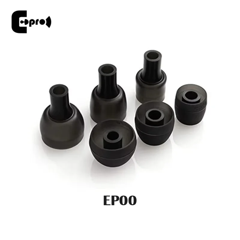 3 أزواج من سماعات الأذن المصنوعة من السيليكون المطلية على شكل قرن مقاس 3.7 مم من ePro EP00 لسماعات الأذن /IEM (حزمة بسيطة)