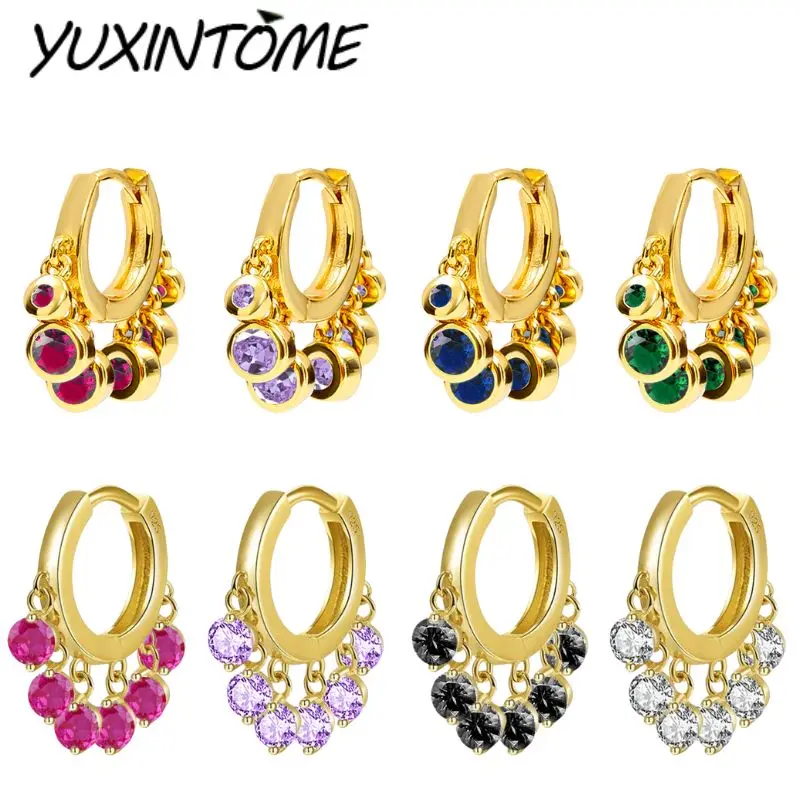 

925 Sterling Silver Needle Stylish Sparkling Zircon Tassel Drop Earrings Women Personalized Trendy Engagement Earrings Jewelry