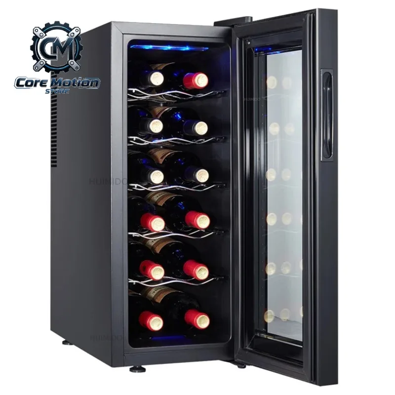 12 Bottle Wine Chiller Countertop Wine Cellar with UVProtection GlassIntelligent Thermostat Perfect GiftforWineLoversCollectors