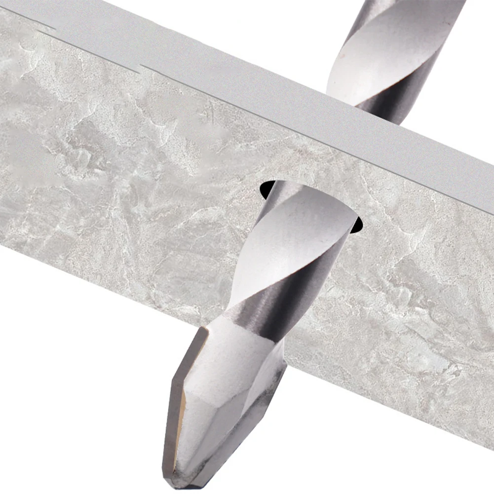 Triângulo Excêntrico Broca, Hex Shank, Perfuração da telha de vidro, feito de bons materiais, alta dureza, não é fácil de usar, 6mm, 8mm, 10mm, 12mm
