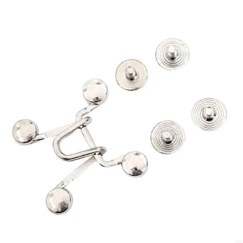 39BC Tighten Waist Button Pin Buttons Alloy Adjustable Adjustable Waist Buckle for Women Girls Tighten Waist Jeans Button