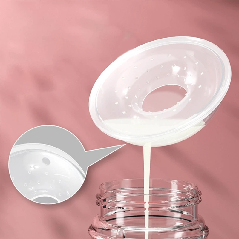 2PCS Breast Shells Milk Catcher Grade Nursing Cups for Nursing Moms Efficient Milk Anti-Flow Breastmilk Collector