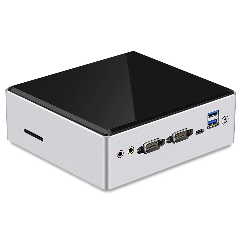 Helorpc Home Mini PC with Inter Corei5-7267U Support Windows10/11 LINUX 2.5G LAN 4XUSB3.0 4XUSB2.0 Type-C HDMI Desktop Computer