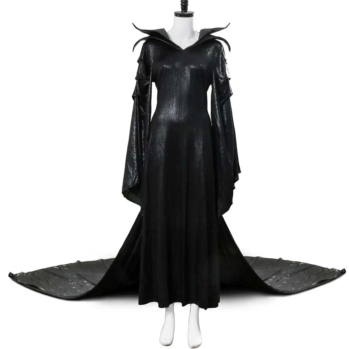 

Angelina Jolie Cosplay Costume Movie Mistress of Evil Witch Fancy Dress Women Halloween Outfits Party Suit