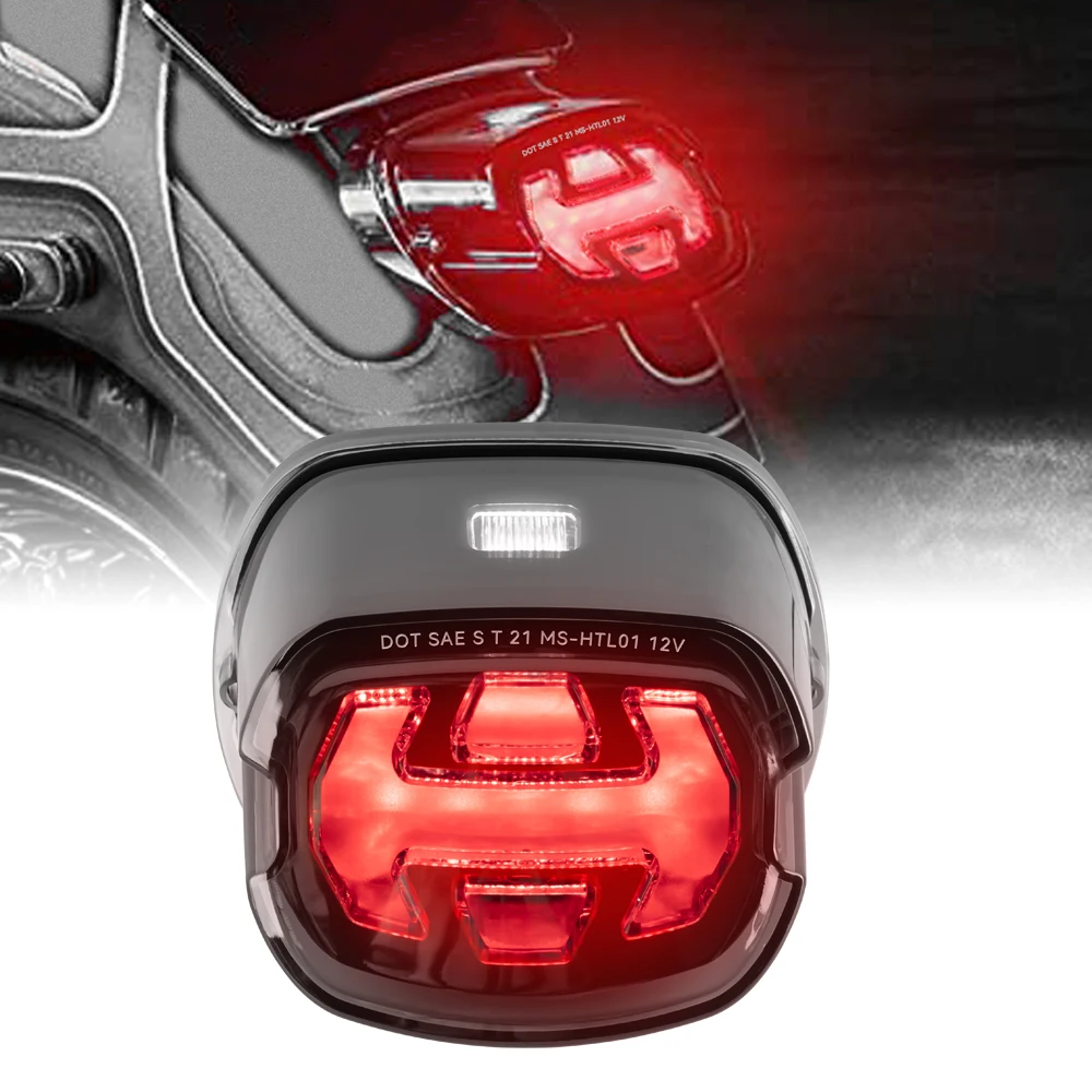 LED Brake Tail Light Motorcycle For Harley FLSTF Night Train Touring Softail Sportster Road King Electra Road Glide