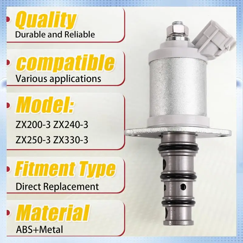 

AM-9258047 9239590 9246518 Hydraulic Pump Solenoid Valve For Hitachi ZAXIS ZX200-3 ZX240-3 ZX250-3 ZX330-3 Excavator Parts