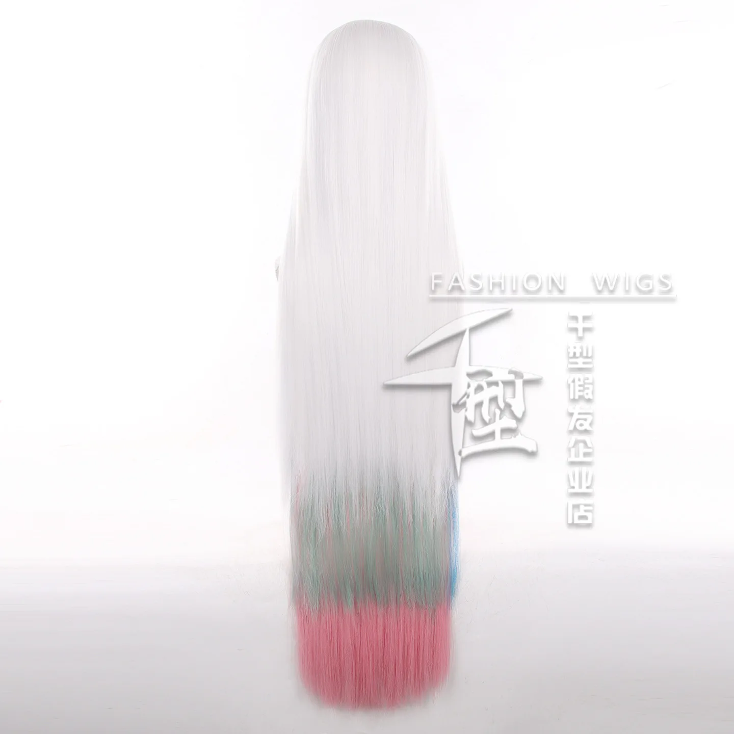 Synthetic Layered Gradient Wig Cosplay Hair Heat Resistant Fiber Wigs for Anime Arknights Party Halloween Roleplay