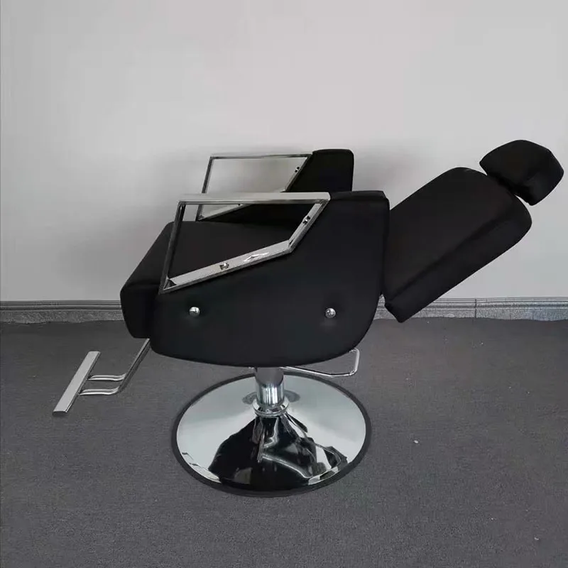 Barbershop Swivel Mobile Barber Chair Rolling Pedicure Tattoo Styling Stool Barber Chair Cadeira De Manicure Salon Furniture